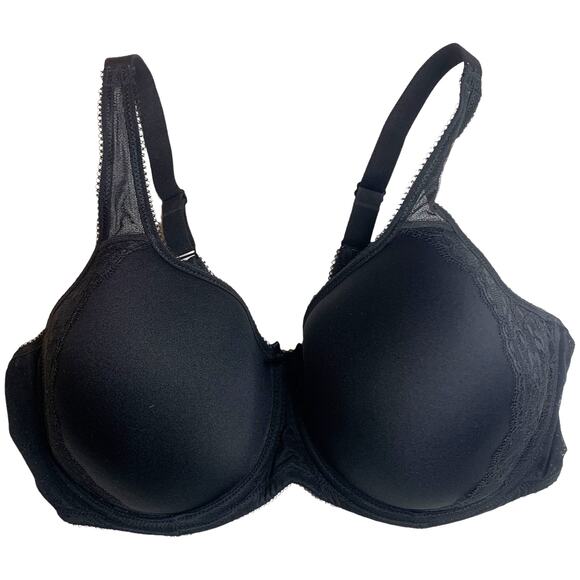 Wacoal Retro Chic Underwire Contour Bra Black 853186 Size 40DD - Picture 2 of 7